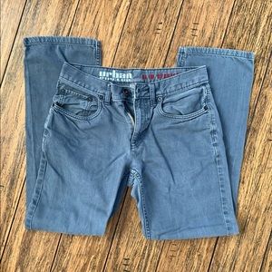 Urban Pipeline blue/gray denim jeans, size 29/30, slim/straight leg
